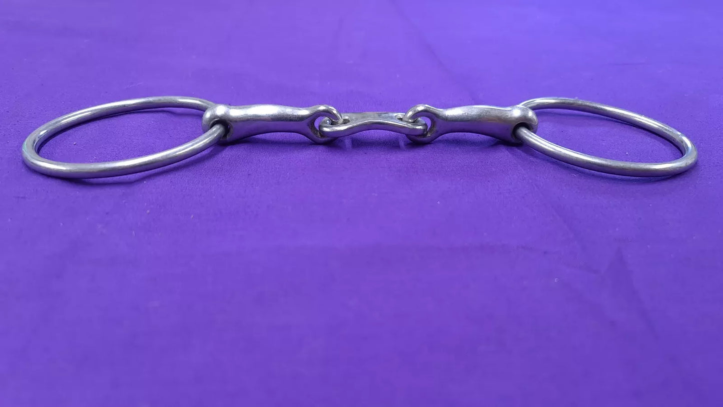 Loose Large Ring Snaffle French Link 5.5"