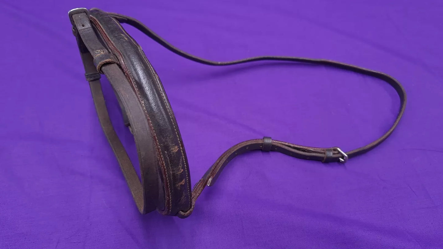 Full Noseband And Cob Flash Brown Leather