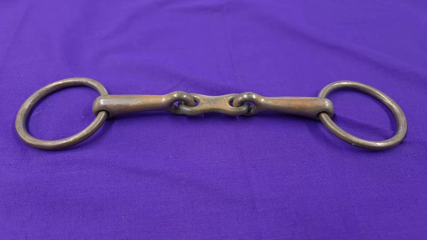 Vintage Loose Ring Snaffle With French Link 5.5" Nickel