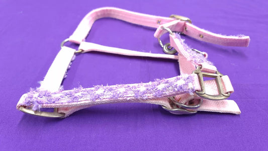 Headcollar Pink Purple & Grey Pony