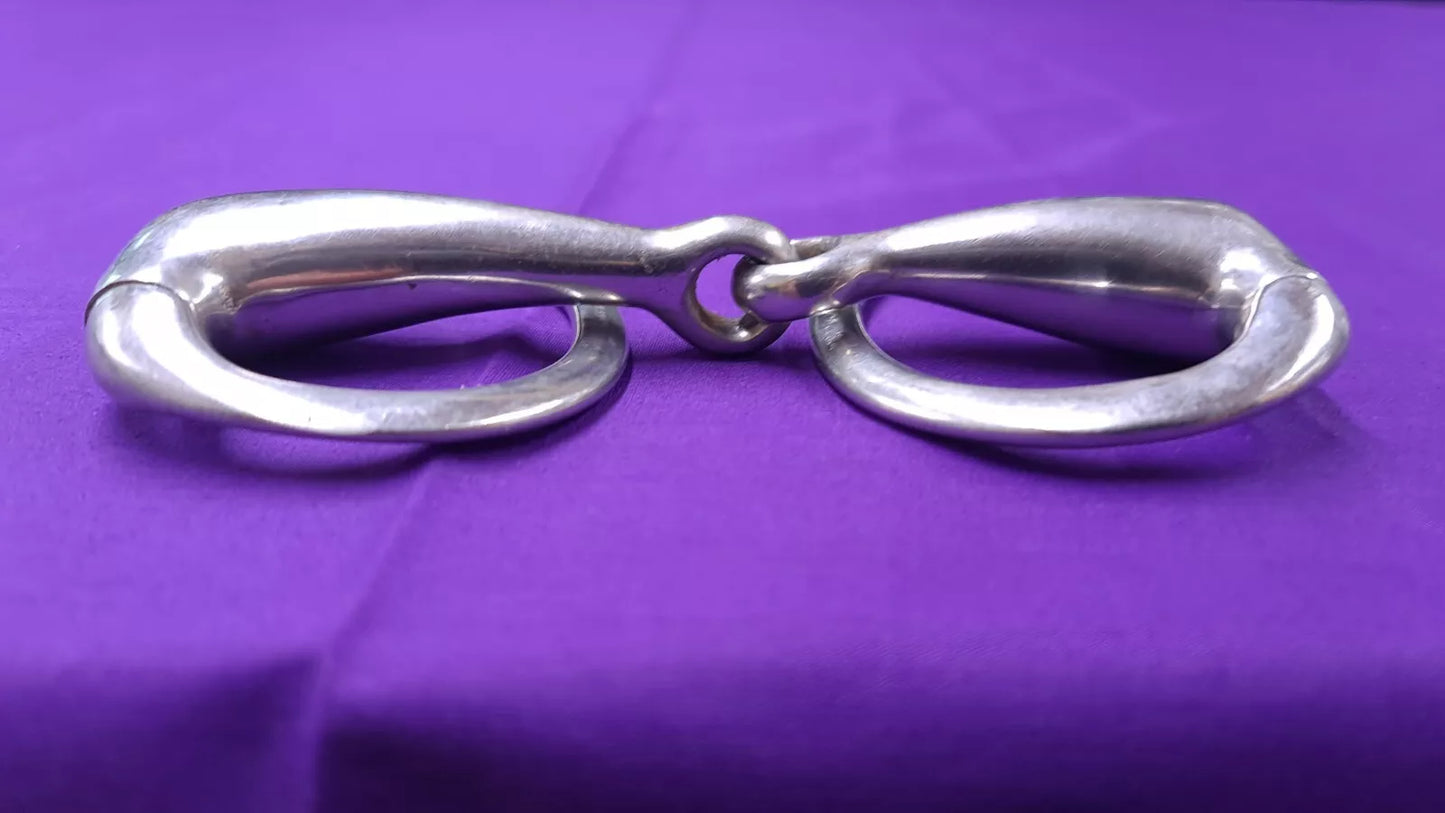 5.5" Stainless Steel Eggbutt Snaffle With Flat Rings