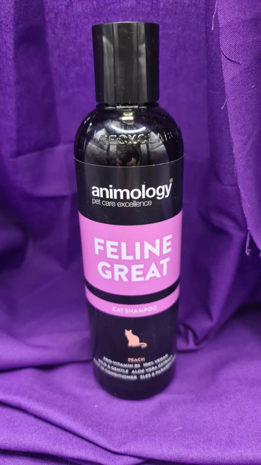 Animology Vegan Feline Cat Shampoo Peach  250ml