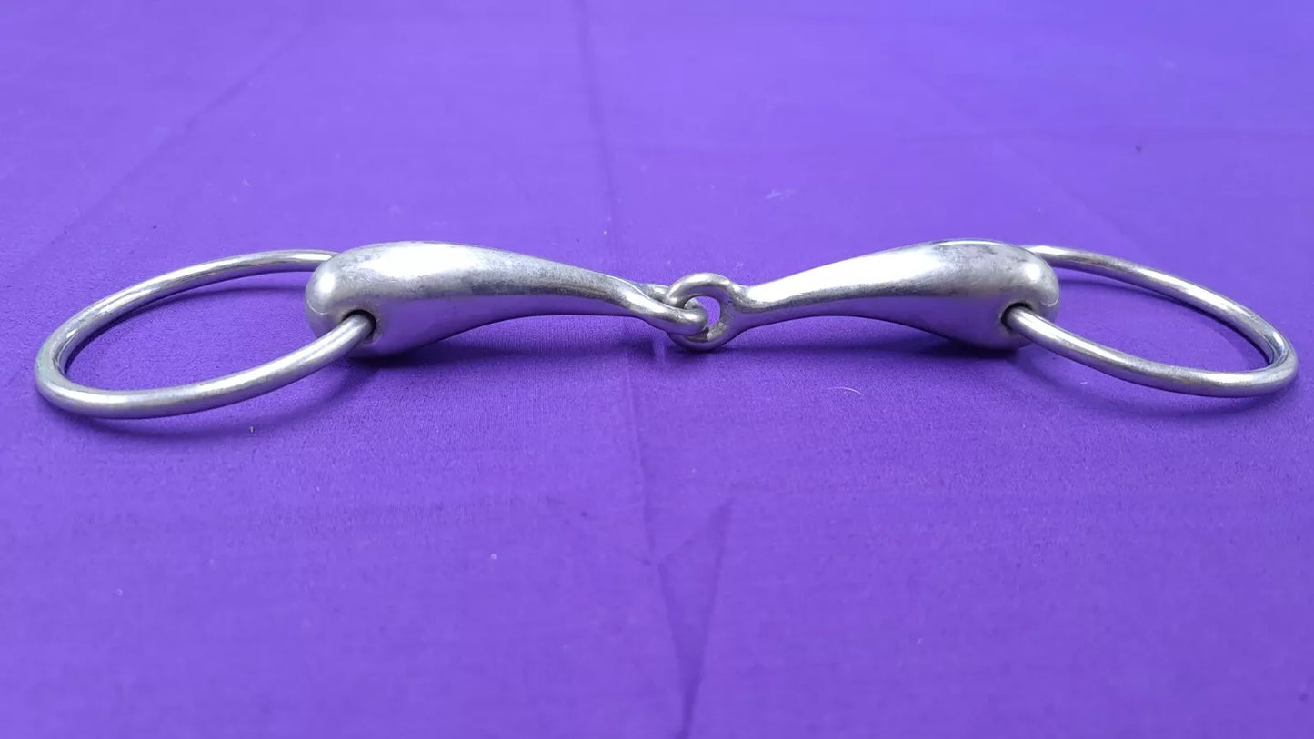 Snaffle 5.75" Loose Ring Horse Bit Single Joint