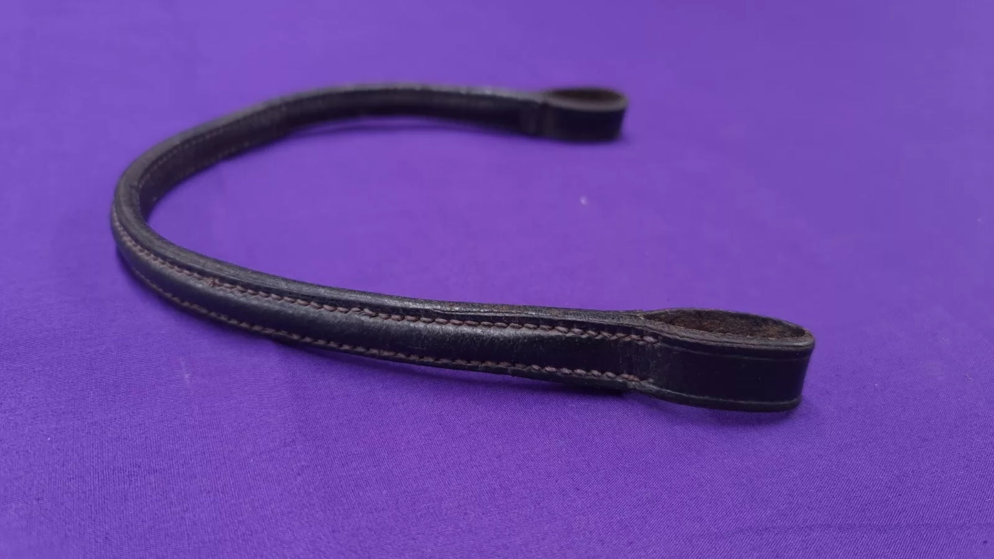 Thin Black Browband Full 16"