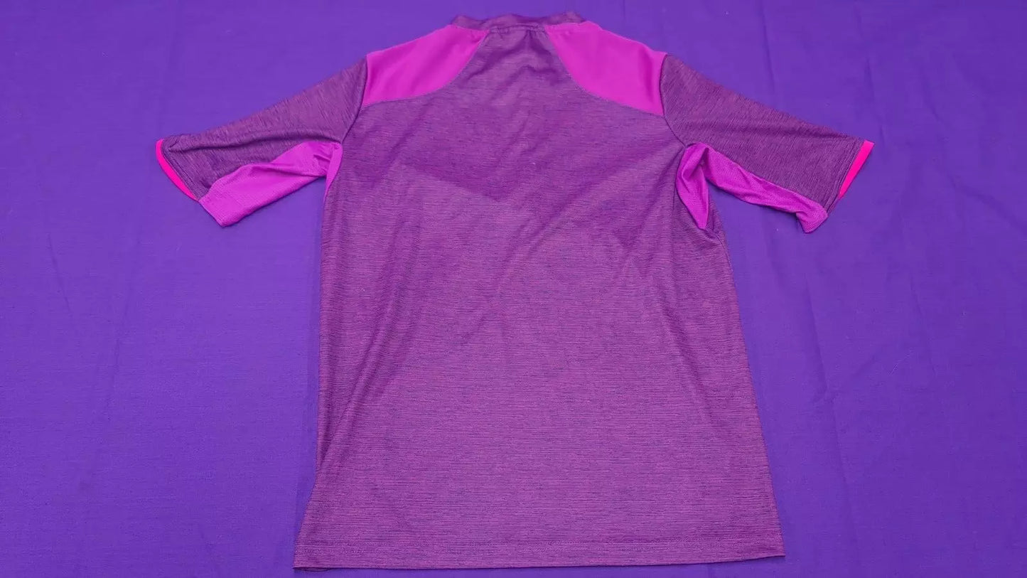 Decathlon Purple Lycra Riding Or Running Top Age 14