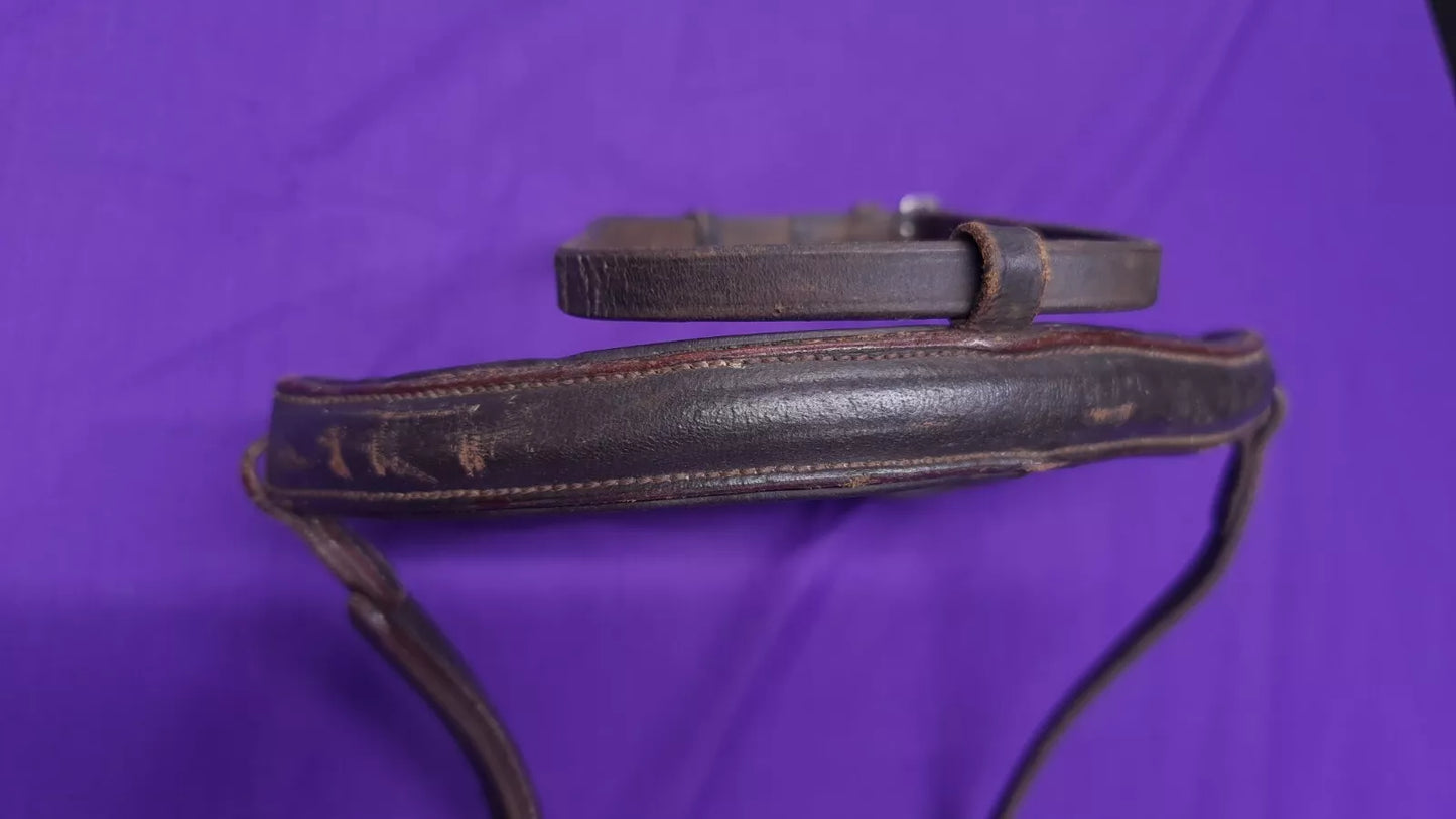 Full Noseband And Cob Flash Brown Leather