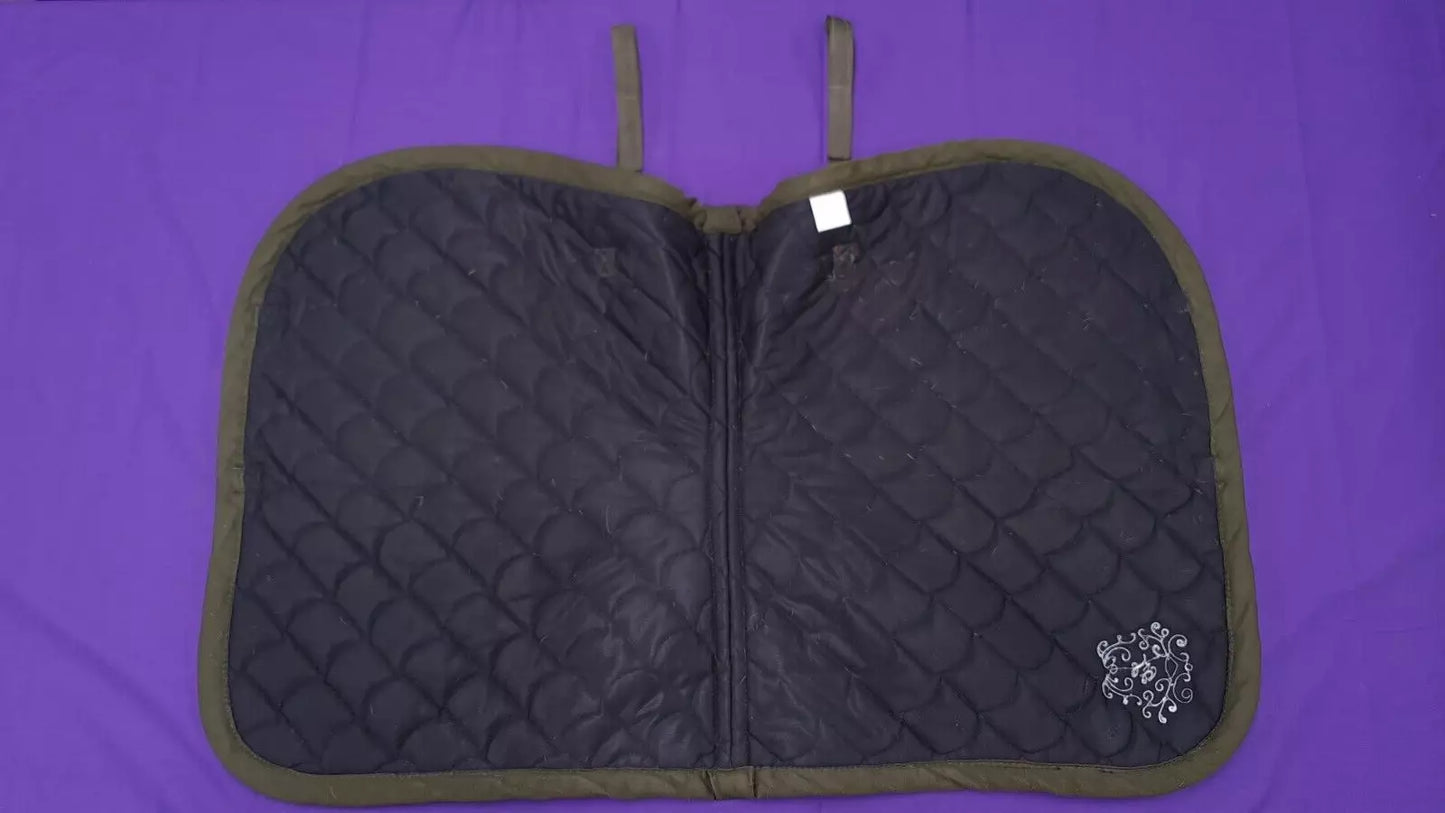 Lauria Garrelli Green GP Saddle Pad With Bling Sparkles Full