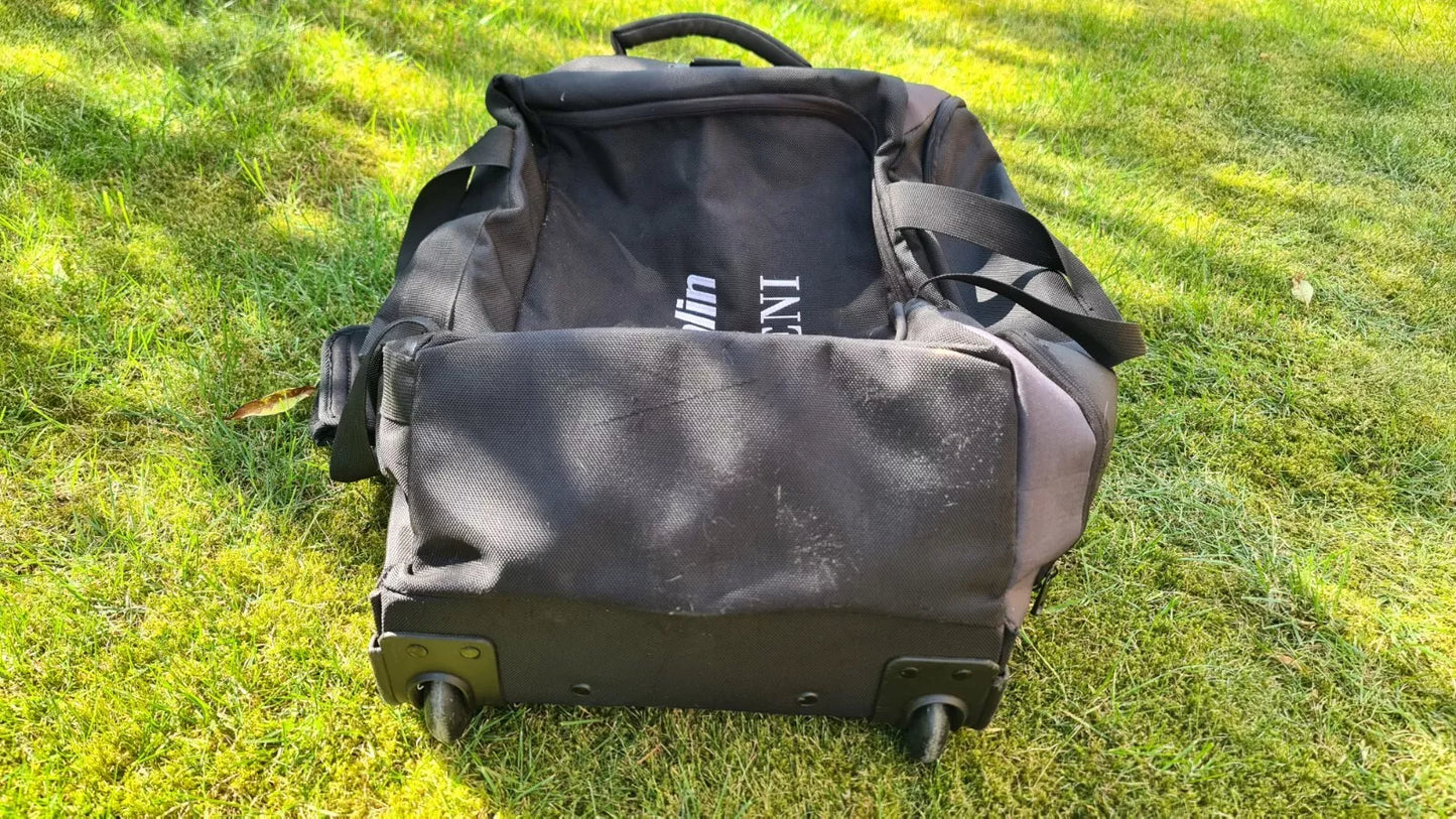 Quadra Jockey Black Kit Bag With Wheels