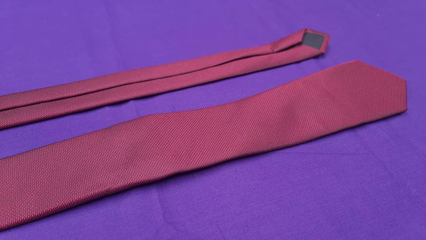 F&F Dark Red Tie Plain