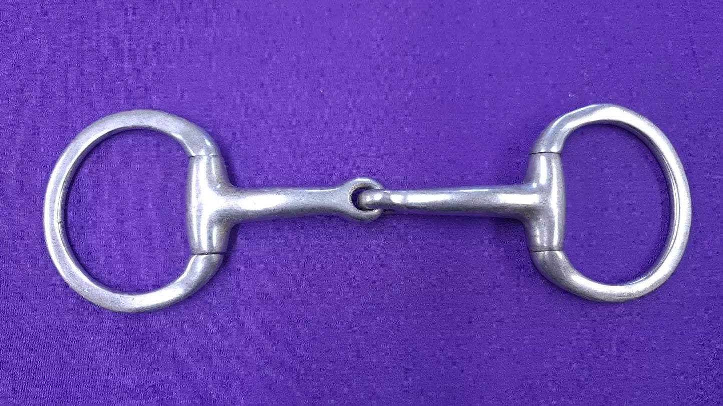 Flat Ring Single Jointed Eggbutt Snaffle 5"