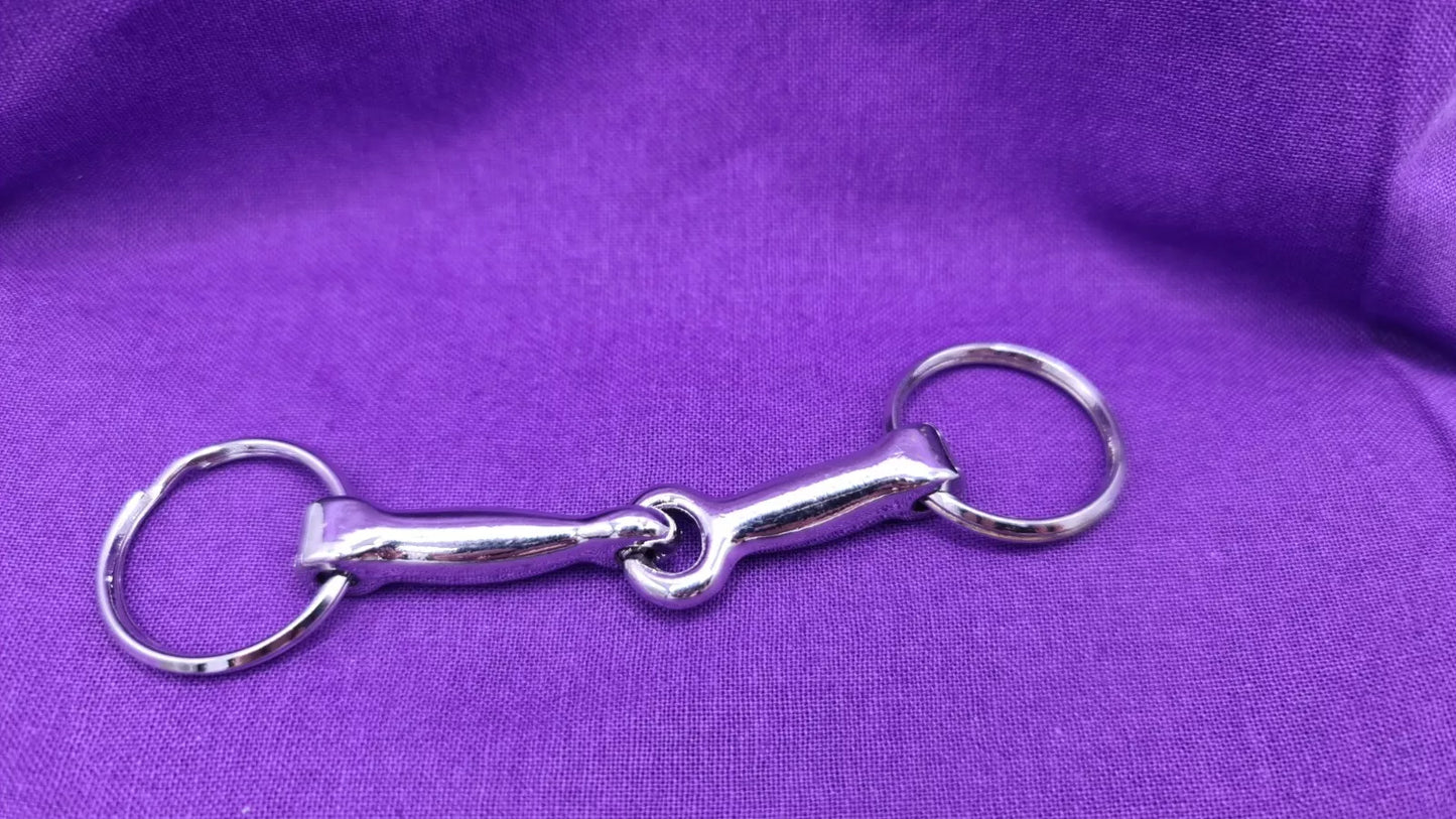 Snaffle Horse Bit Keyring For Horse Lovers and Equine Enthusiasts