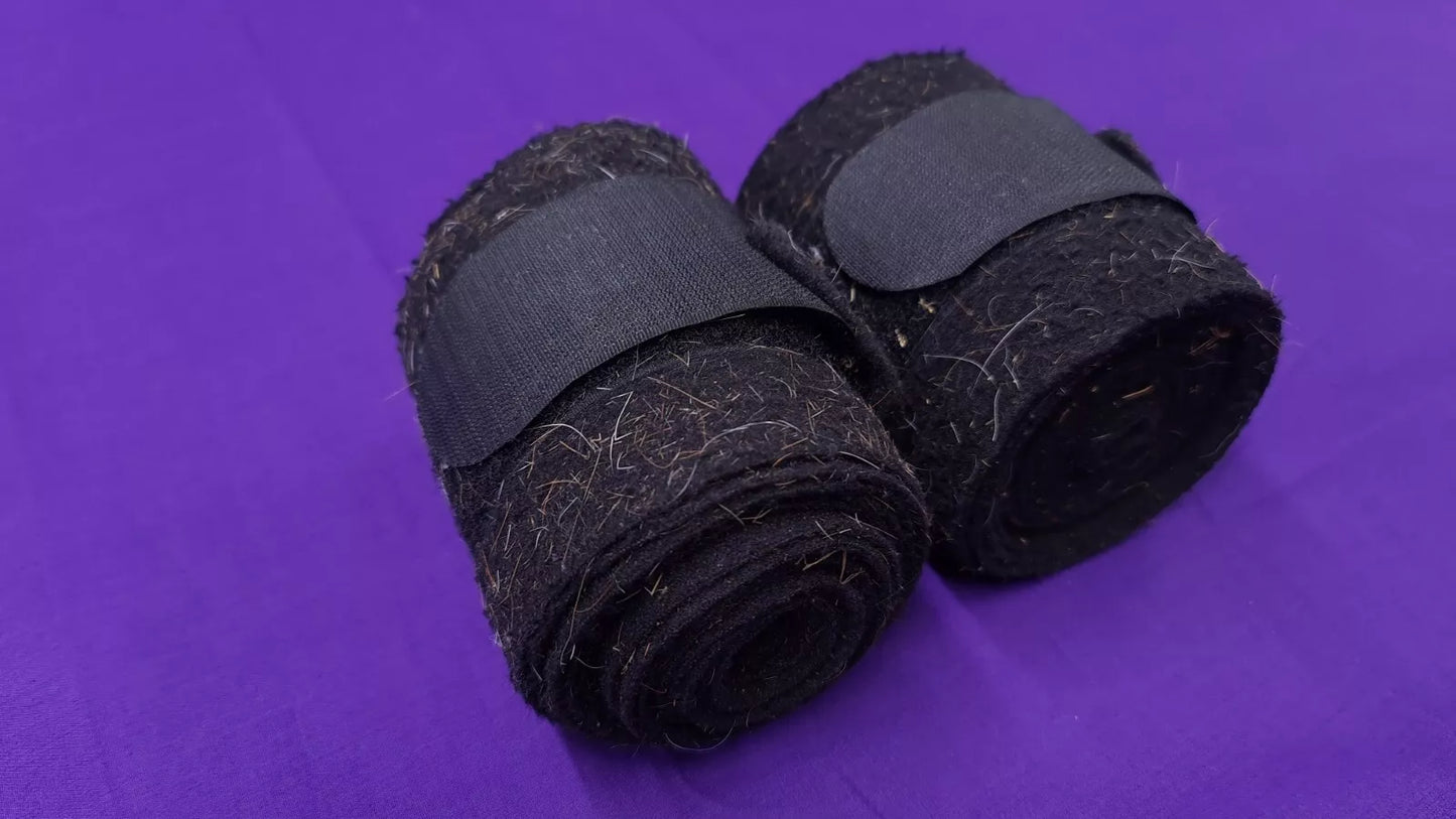 Black Horse Leg Bandages