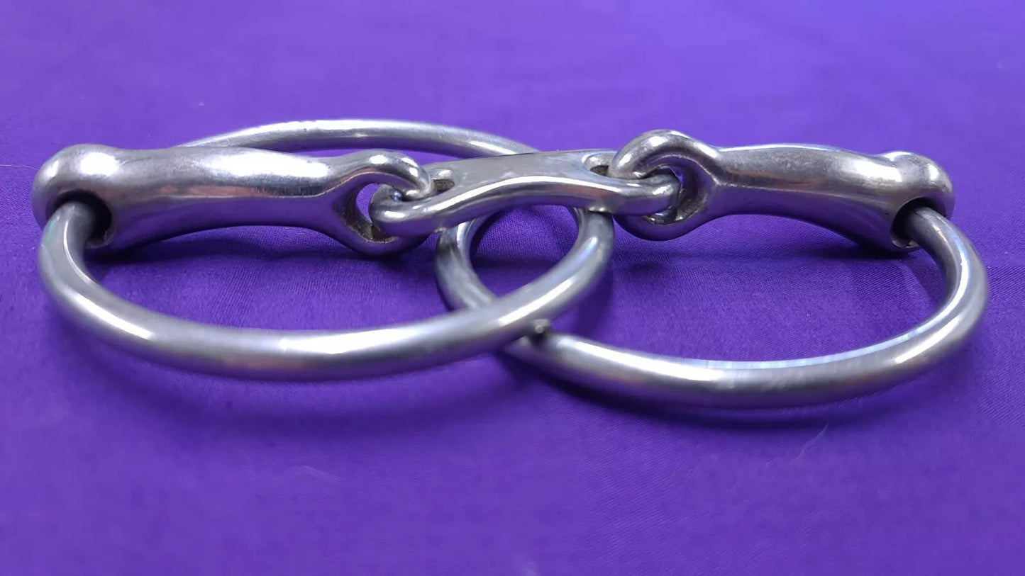 Loose Large Ring Snaffle French Link 5.5"