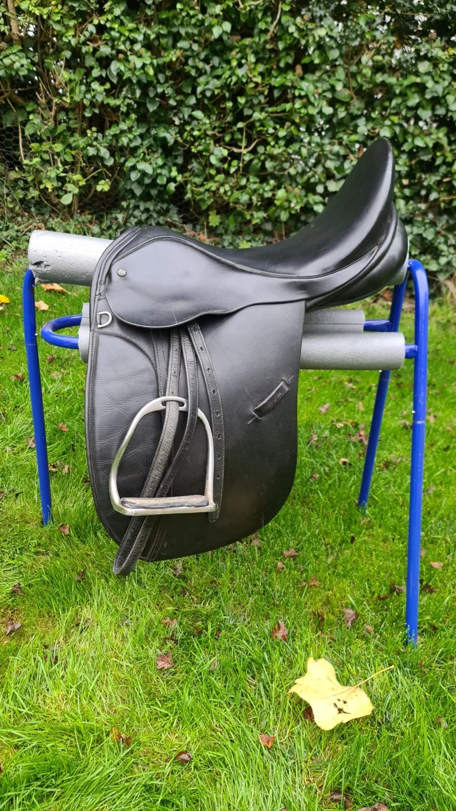 16.5" Black Leather Sandringham Working Hunter Show Saddle