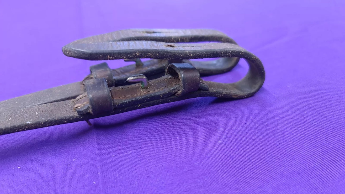 Cheek Pieces Pair Of Brown Leather Full Horse Riding Tack