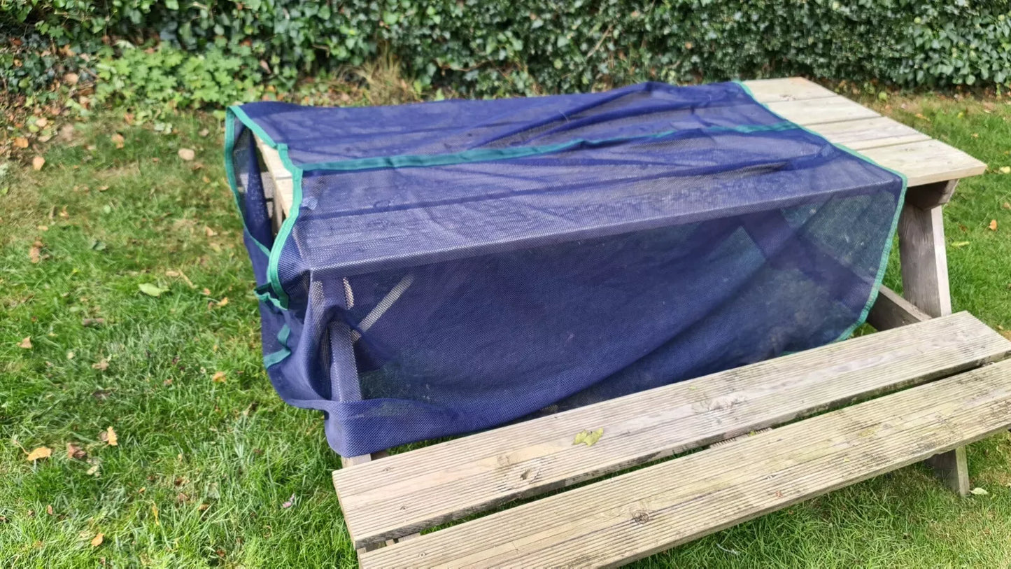 5'9 125 cm Navy And Green Horse Cooler Sheet