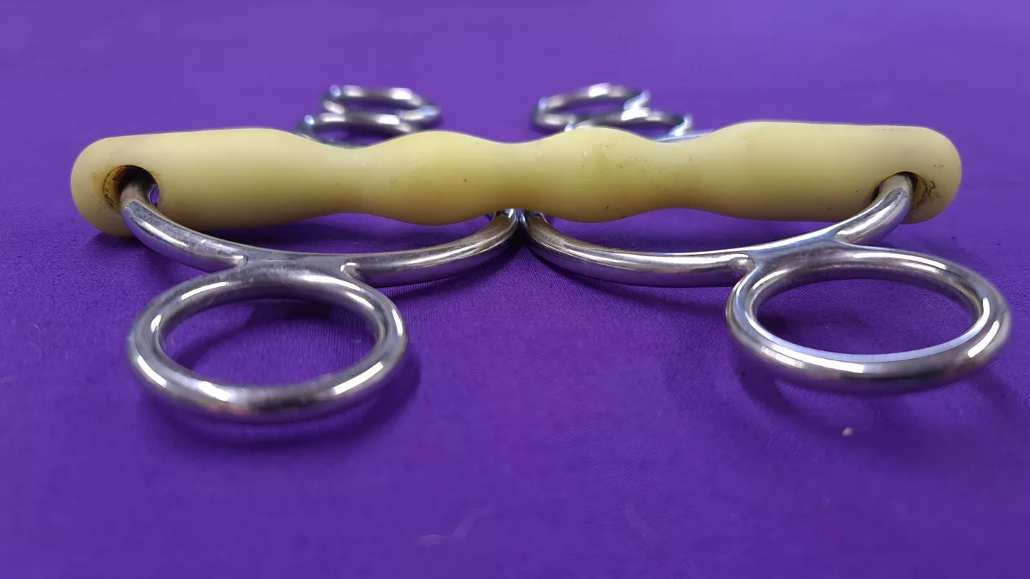 Happy Mouth Rippled Mullen 5.5" 3 Ring Gag