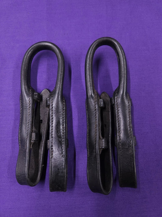 Pair Of Black Horse Pelham Roundings B350