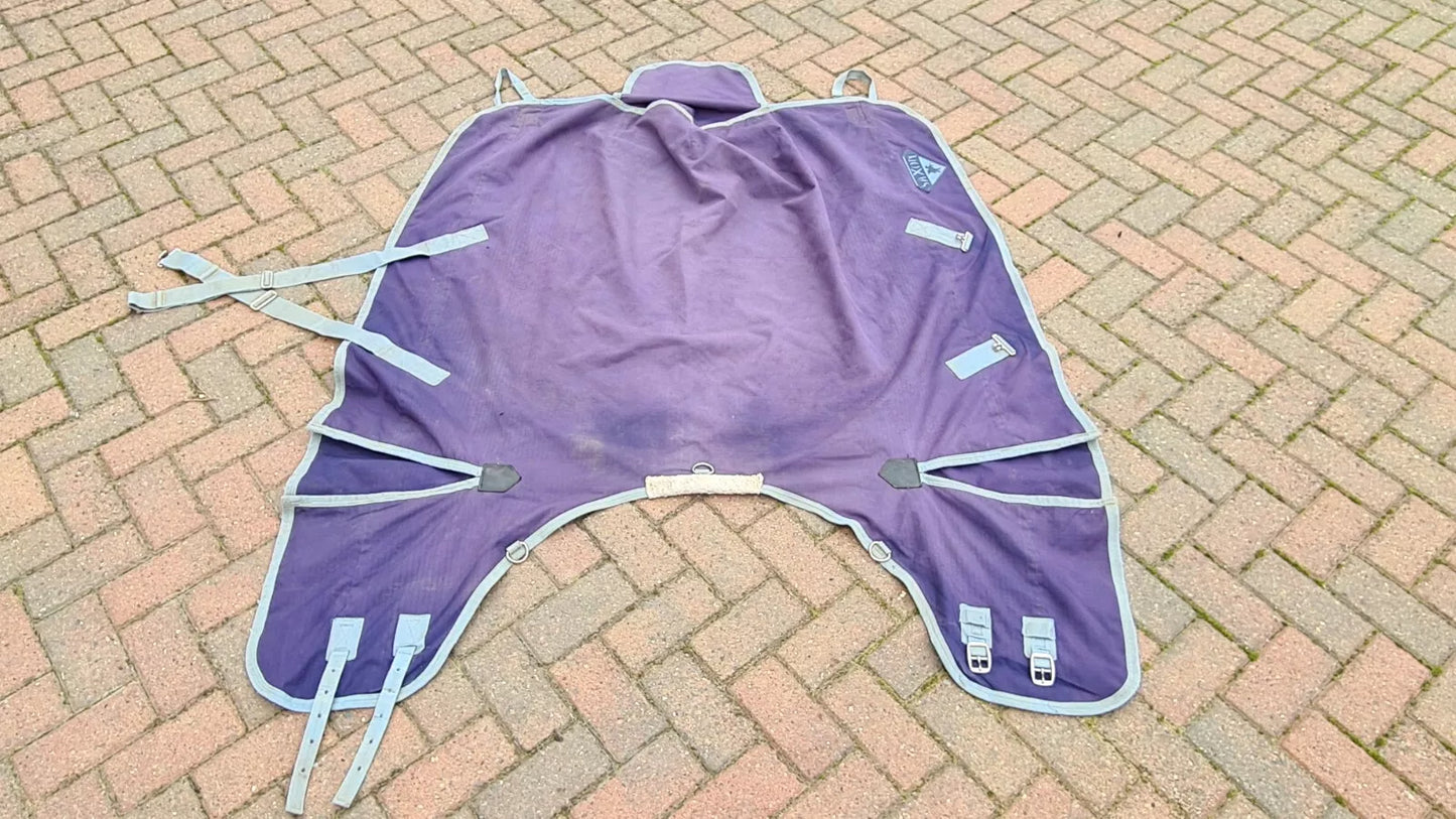 5' Saxon 600 Standard Lightweight Blue Turnout Rug