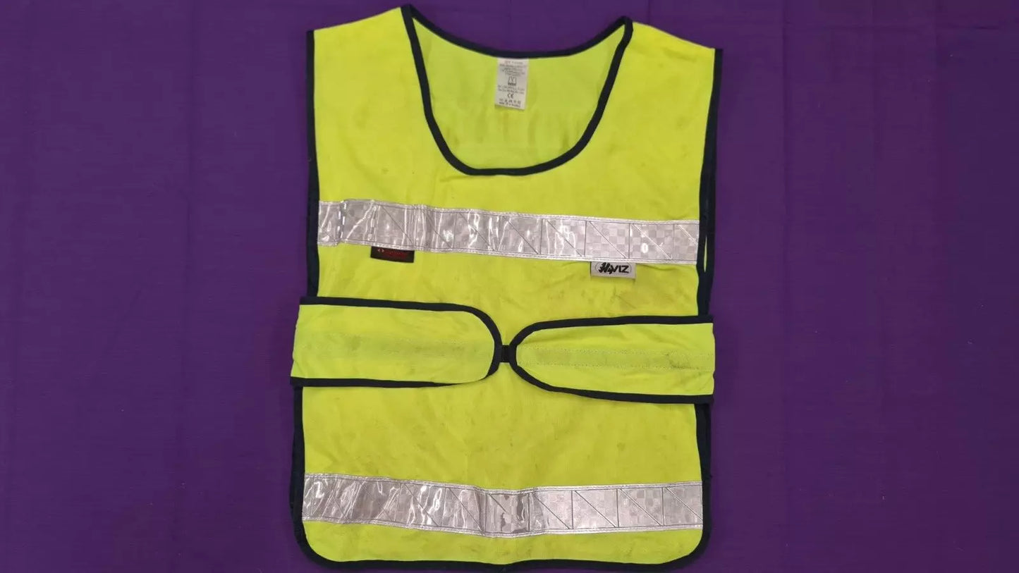 Hi-Viz Yellow Reflective Bib Size Large to XL