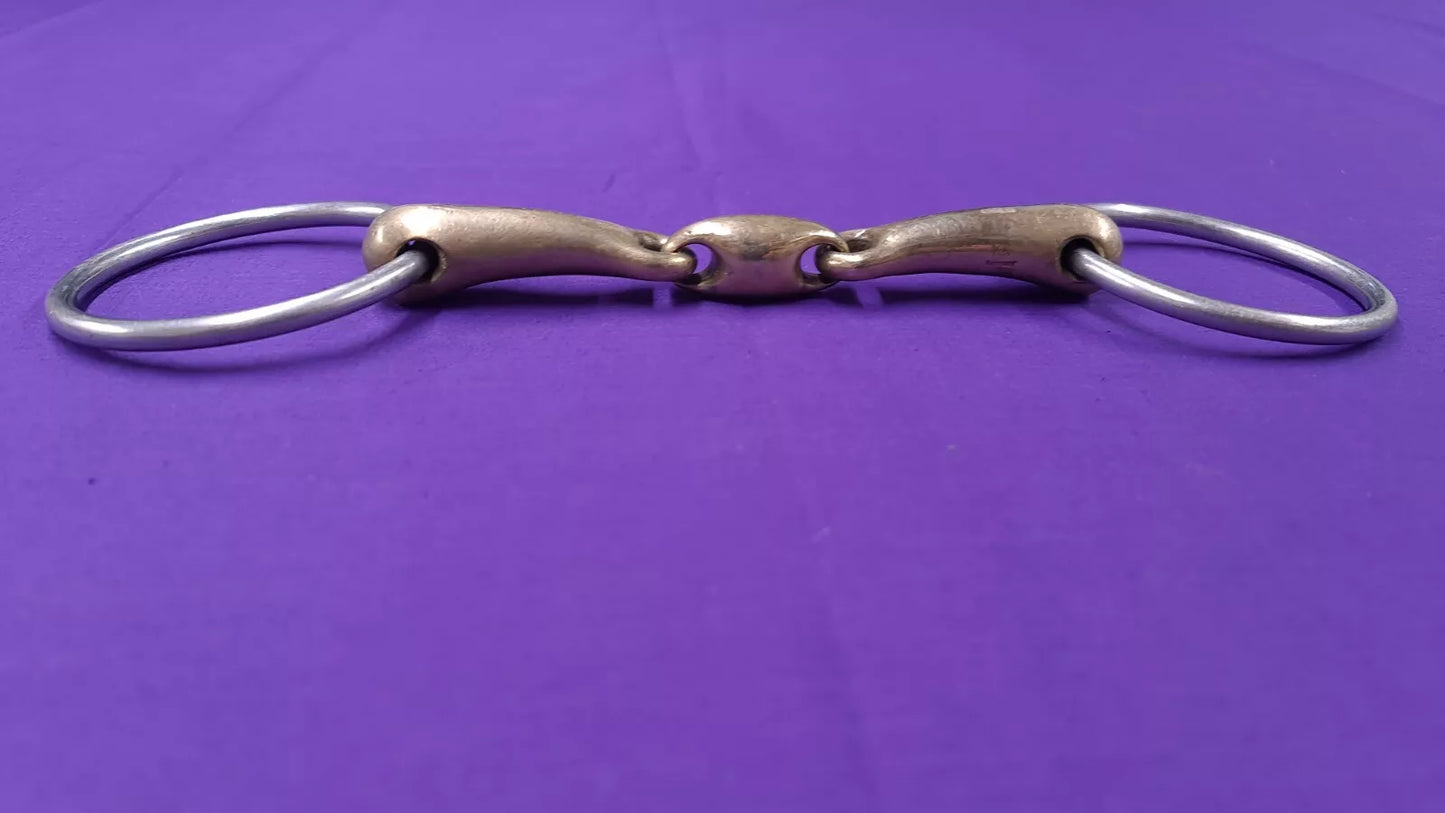 Sprenger KK Ultra Aurigan Loose Ring Copper Snaffle Lozenge Link