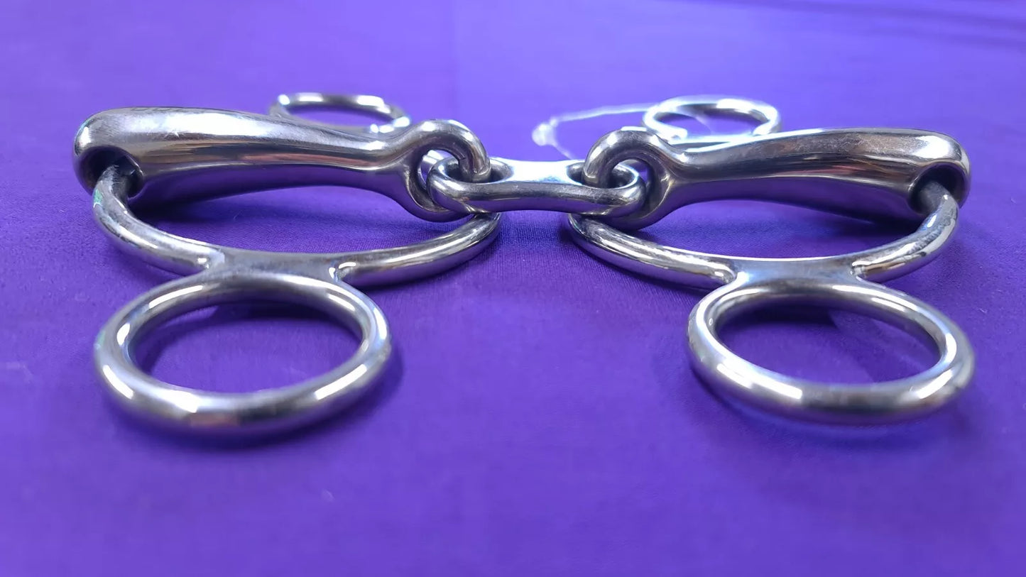 2 Ring Gag With French Link 6"