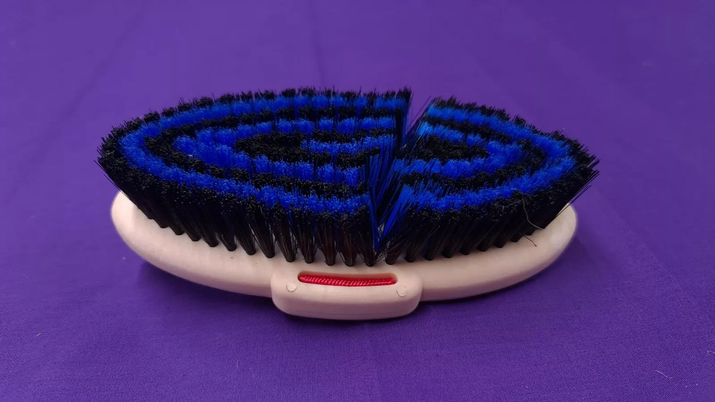 Harlequin Body Brush Blue and Black