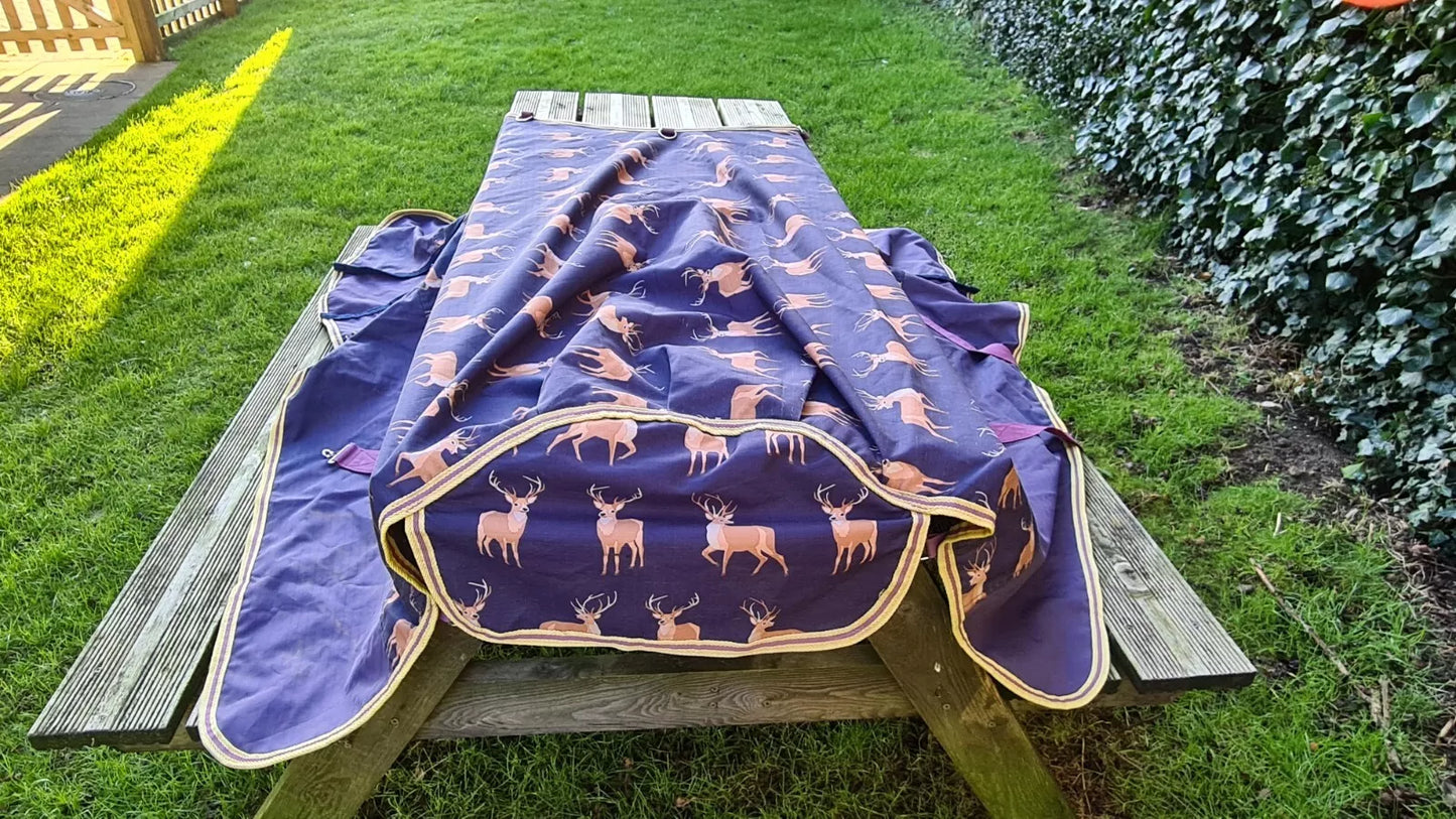 5'3 Shires Highlander Lightweight Turnout Rug Reindeer 9350