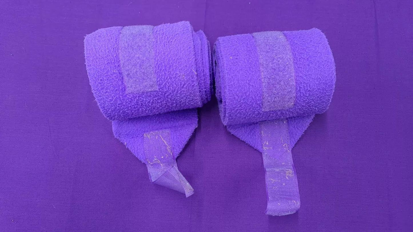 Shires Purple Horse Leg Wraps Bandanges