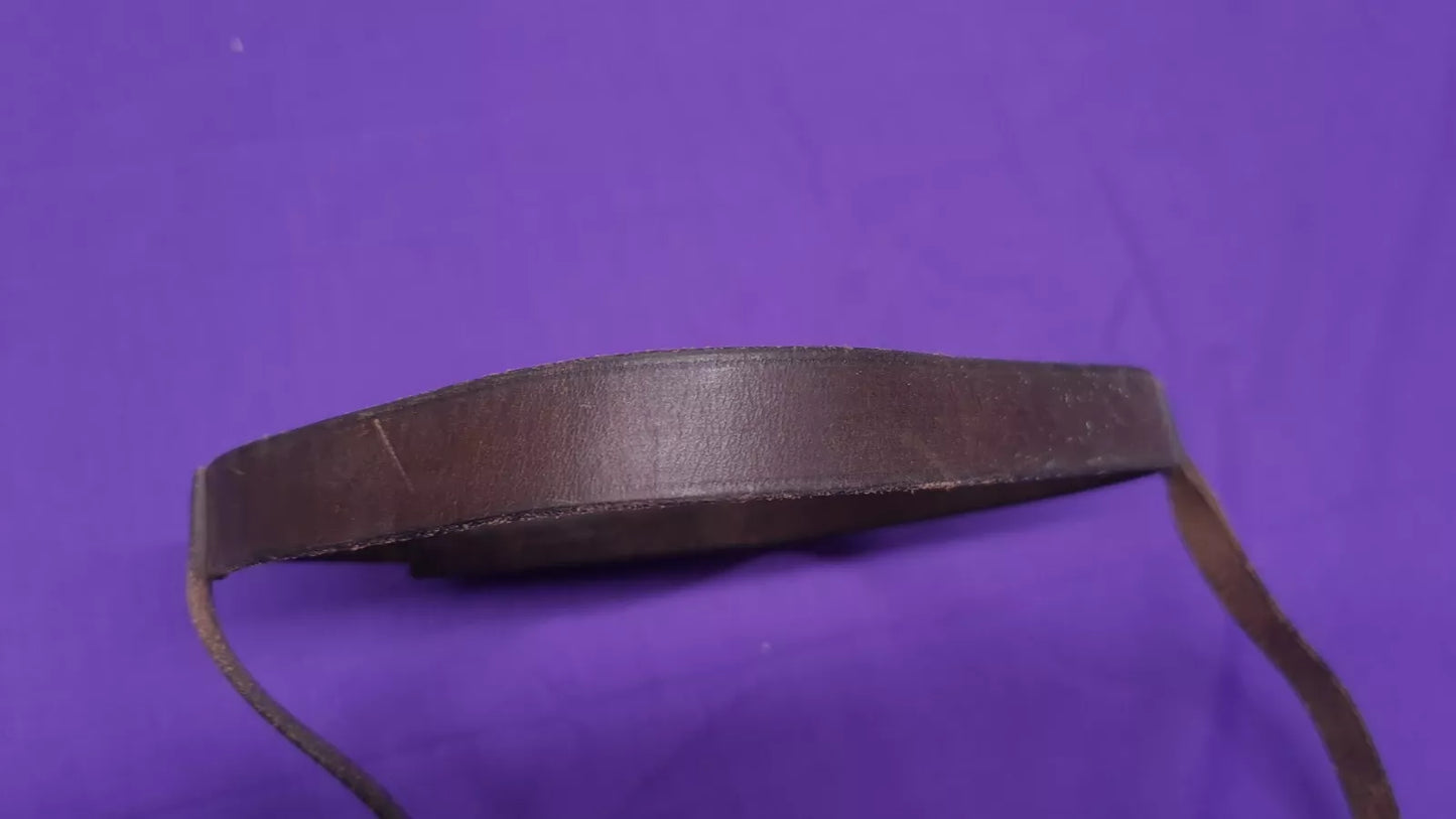 Brown Leather Plain Noseband Full