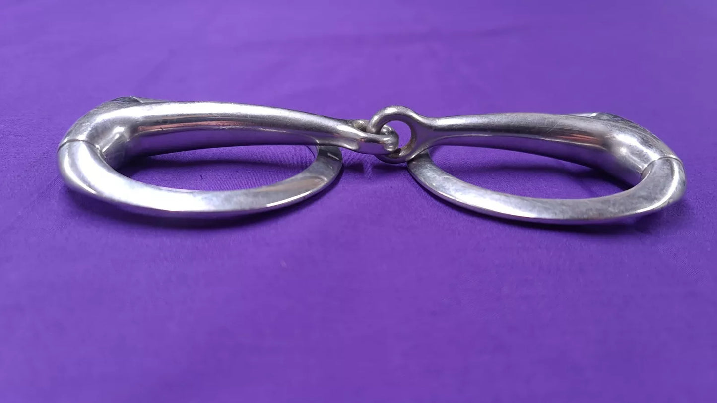 Flat Ring Eggbutt Snaffle 6" Single Joint