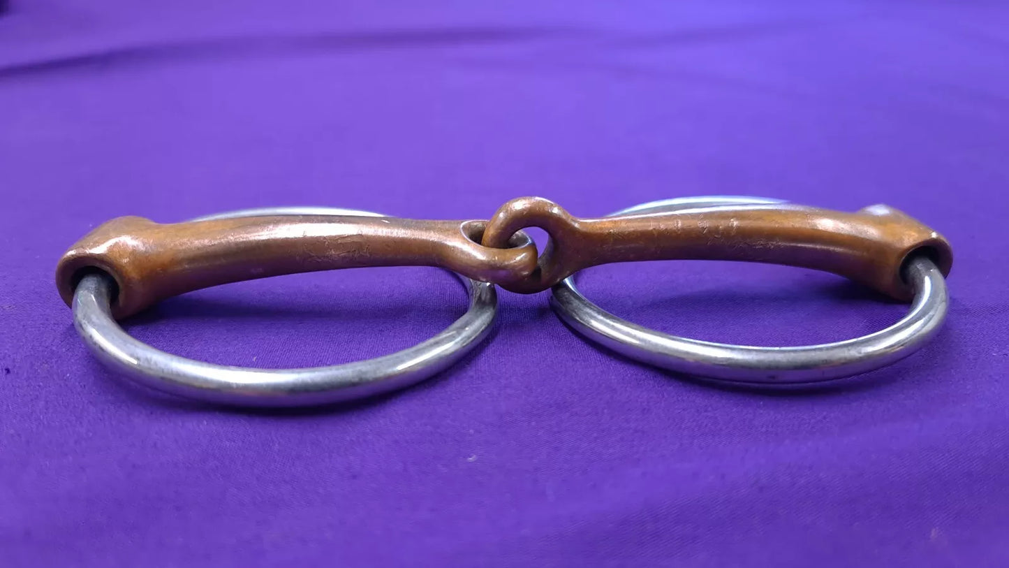 Loose Ring Snaffle Copper Mouthpiece Single Joint 6"