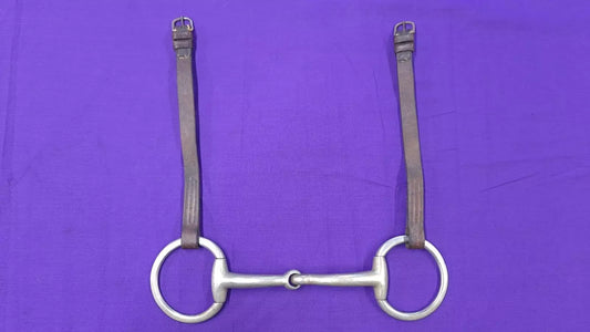 Vintage Solid Nickel 6.5" Flat Ring Eggbutt Snaffle