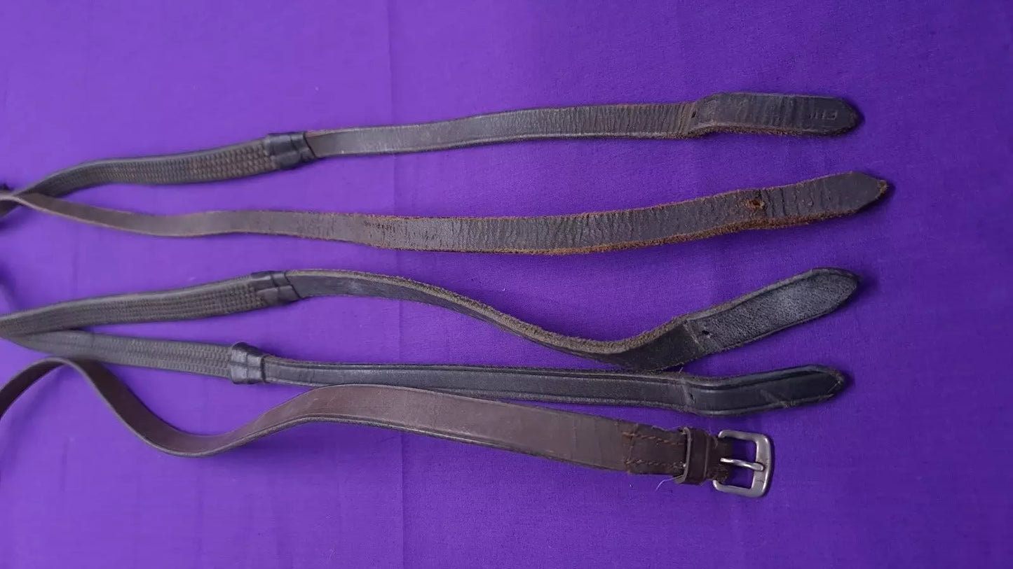 Single Reins - Five, Brown And Black