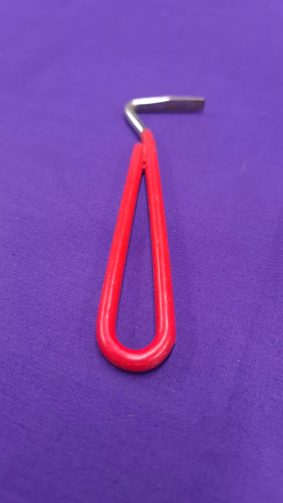 Red Metal Hoof Pick