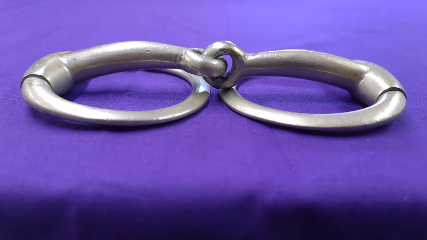 5.5" Vintage Eggbutt Snaffle Solid Nickel Single Joint