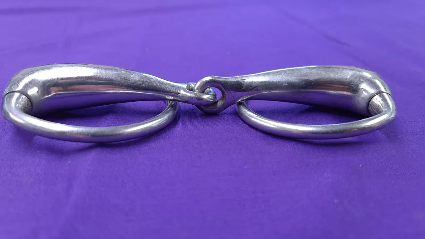 6" Eggbutt Snaffle Single Joint Hollow Mouthpiece