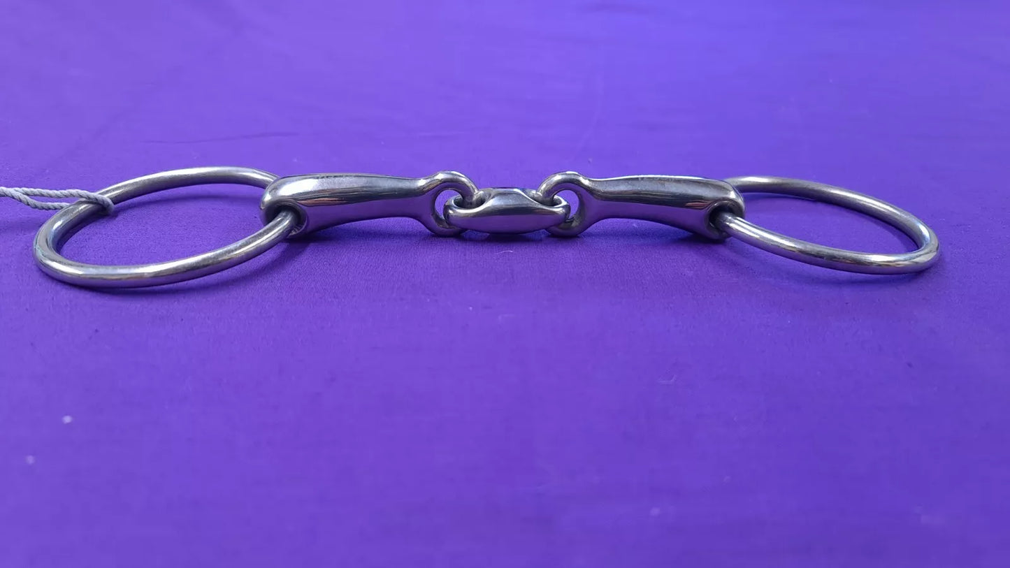 Shires Training Horse Bit With Lozenge Loose Ring Snaffle 5"