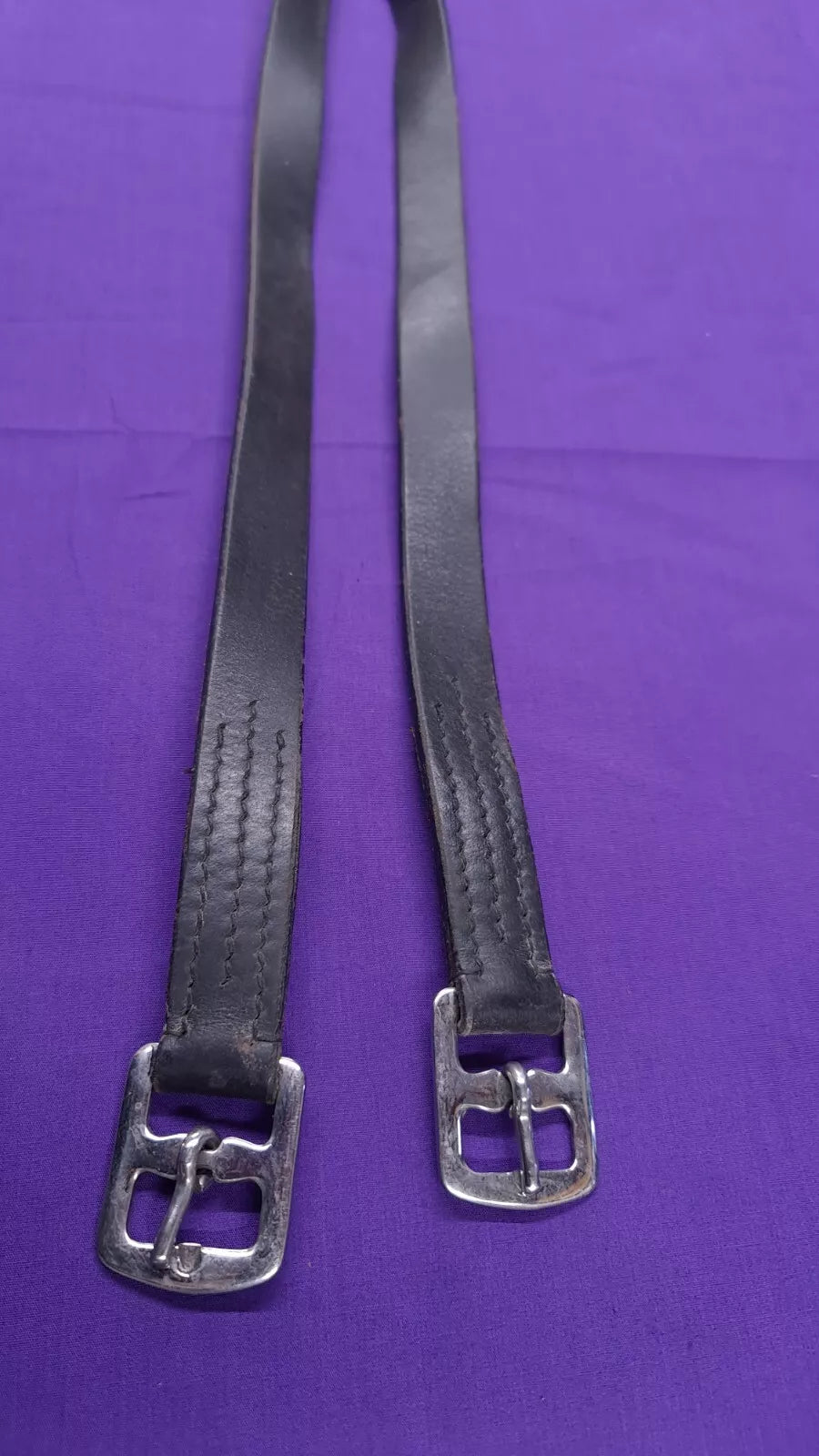 56" Stirrup Leathers Black