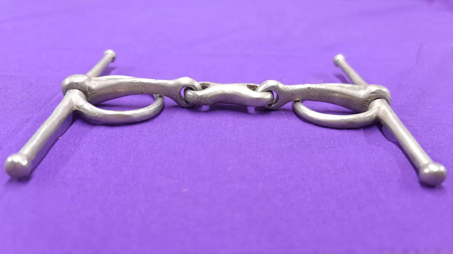 Full Cheek 6" Horse Bit With Small Rings French Link