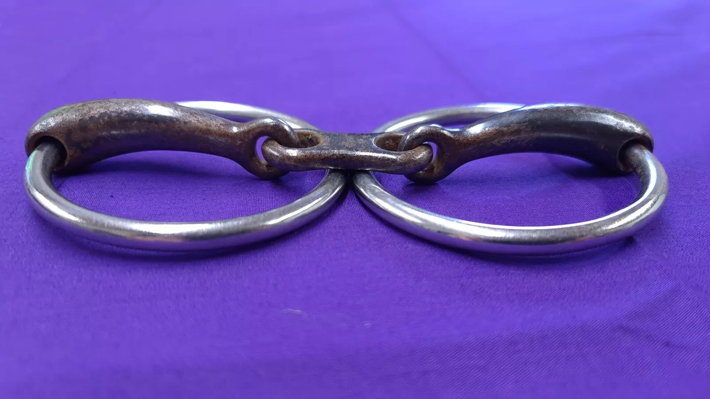 Snaffle 5.5" Loose Ring Iron French Link Horse Bit