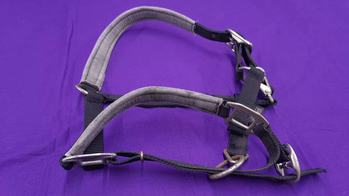 Headcollar Shires Black Pony