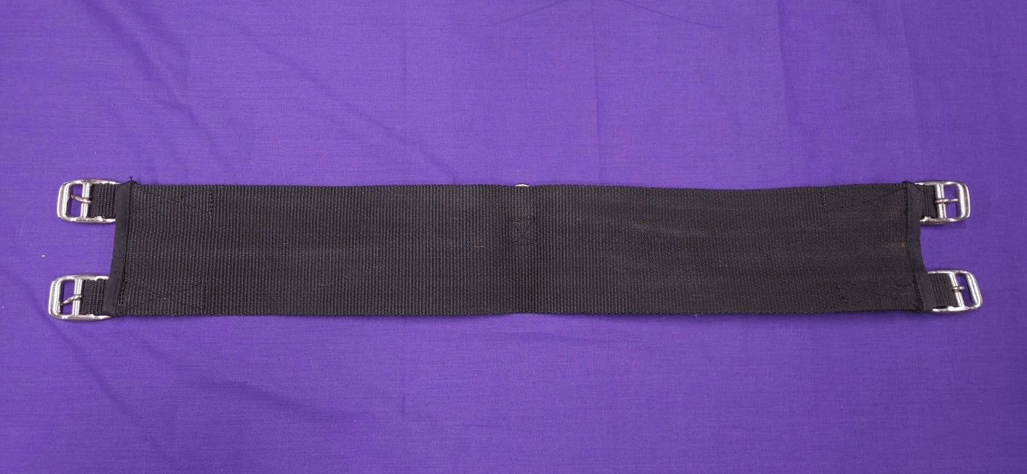 28" Black Fabric Horse Girth G141