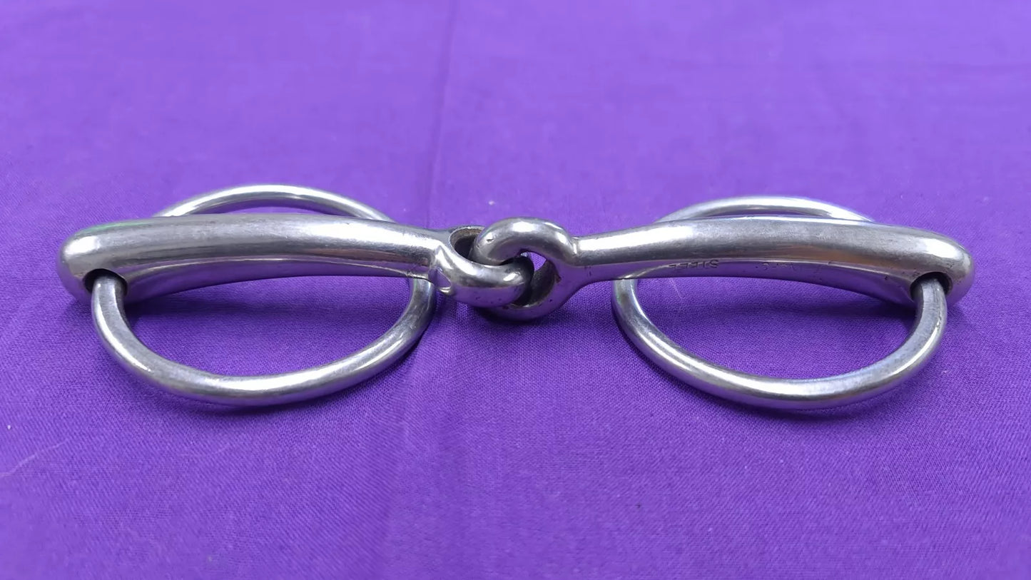 Snaffle Horse Bit 6.25" Loose Ring Single Joint