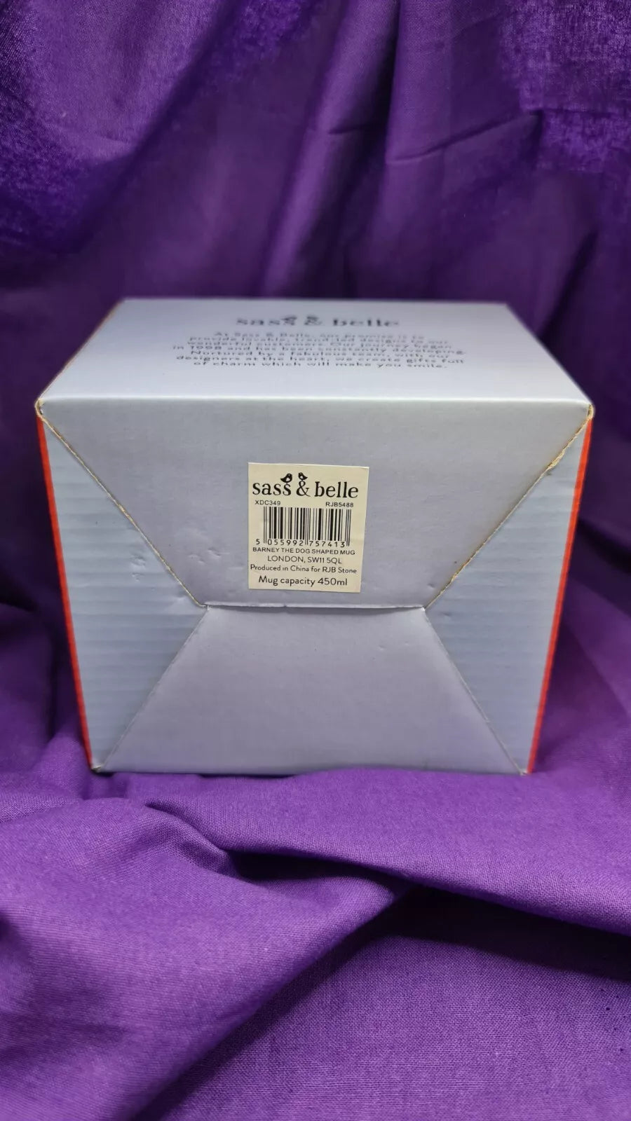 Sass & Belle Dog Lover Barney The Dog Shaped Mug Boxed New