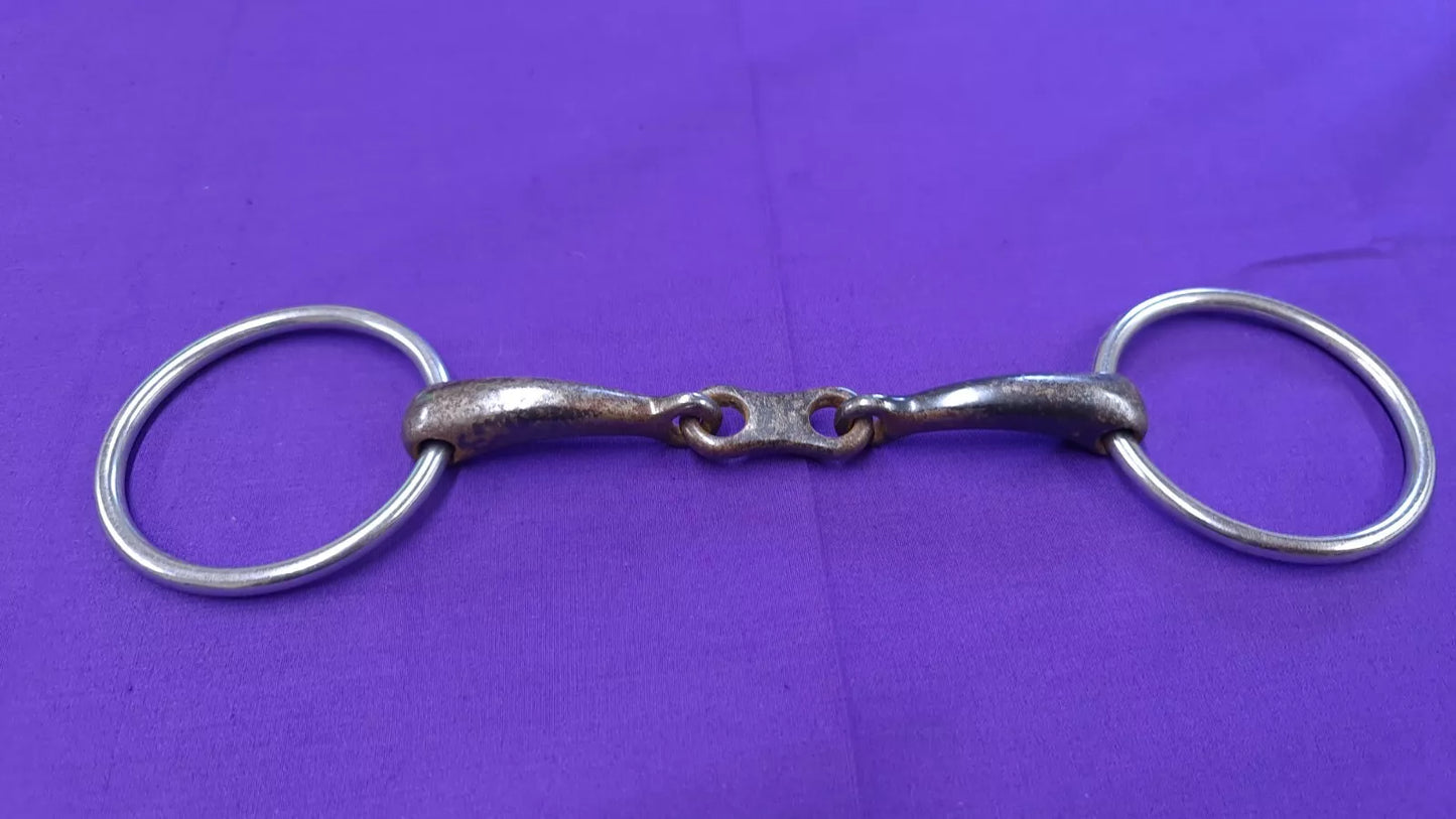 Snaffle 5.5" Loose Ring Iron French Link Horse Bit