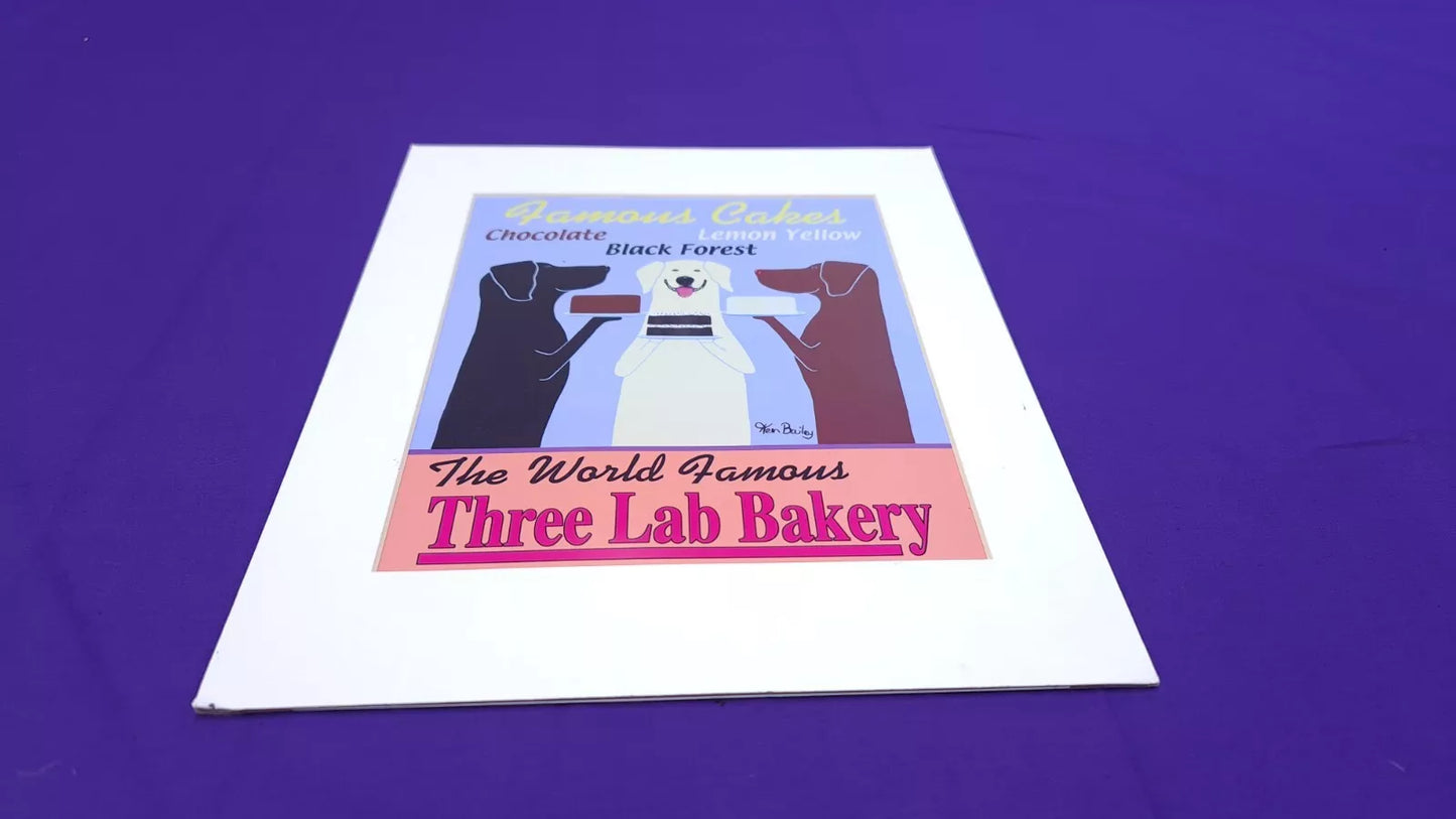 Ken Bailey Three Labrador Bakery 8x10 Print