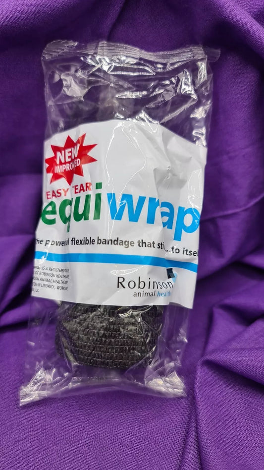 Equiwrap Black Stretch Horse Leg Bandage