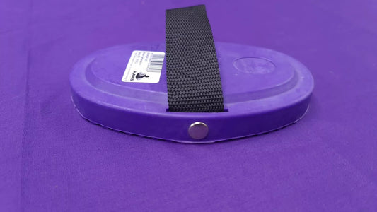 Haas Purple Rubber Soft-Touch Striegel Curry Comb