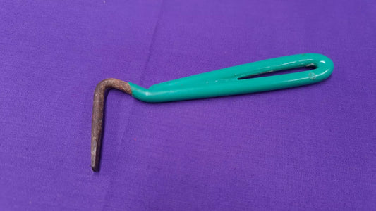 Green Metal Hoof Pick